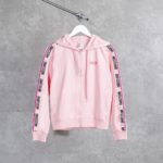 MOSCHINO PINK ZIP HOODIE