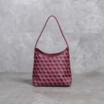 CHRISTY NG MONOGRAM PATTERN BURGUNDY HOBO BAG