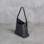 CHRISTY NG MONOGRAM PATTERN BLACK HOBO BAG