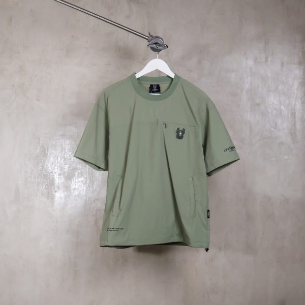 LIFE WORK KHAKI GREEN TSHIRT