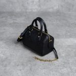 LOUIS VUITTON BLACK MINI DUFFLE BAG