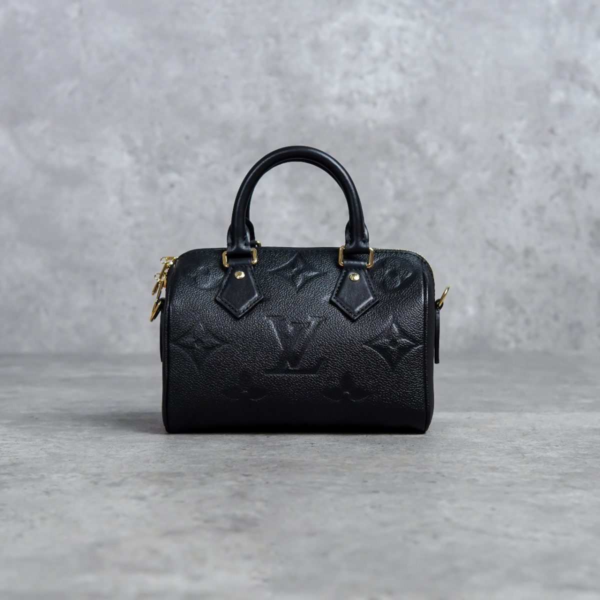 LOUIS VUITTON BLACK MINI DUFFLE BAG