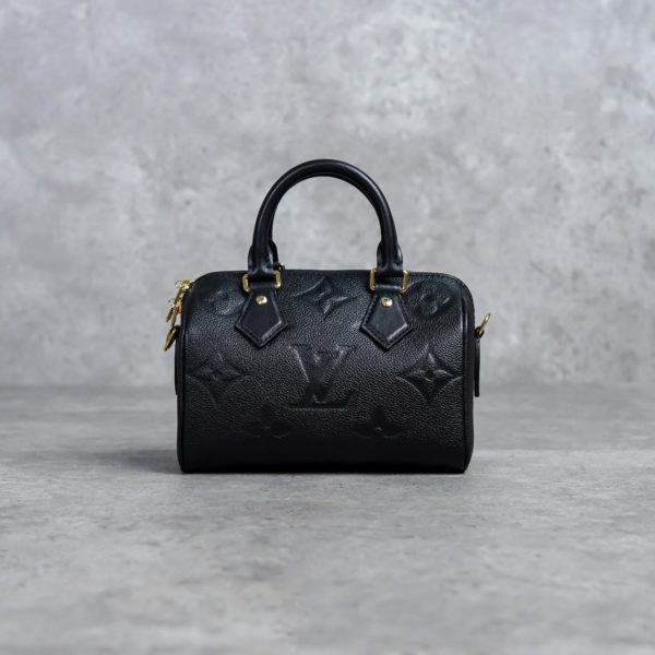 LOUIS VUITTON BLACK MINI DUFFLE BAG