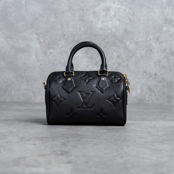 LOUIS VUITTON BLACK MINI DUFFLE BAG