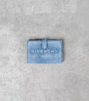 GIVENCHY DENIM BLUE WALLET