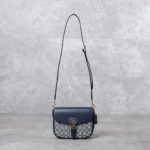 COACH BLUE NAVY FLAP SHOULDER BAG