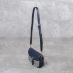 COACH BLUE NAVY FLAP SHOULDER BAG