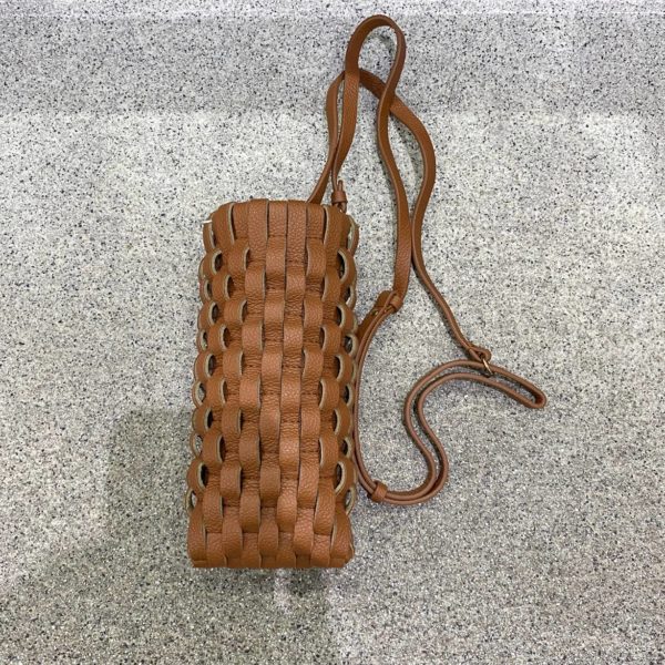 POLENE BROWN PHONE BAG