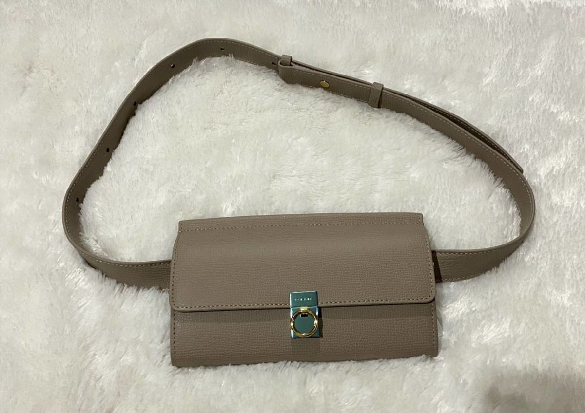 POLENE TAUPE BELT BAG