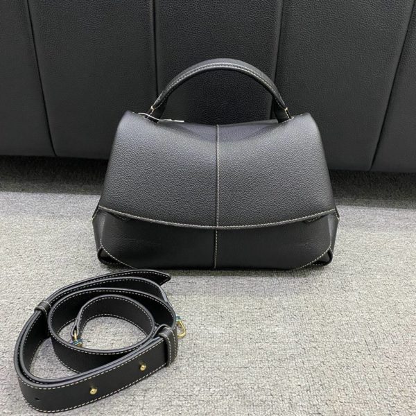 POLENE BLACK TOP HANDLE BAG