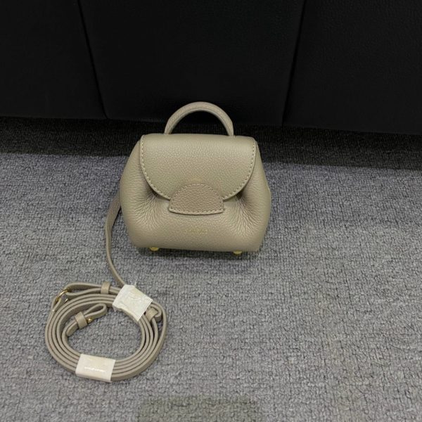 POLENE TAUPE NANO SHOULDER BAG