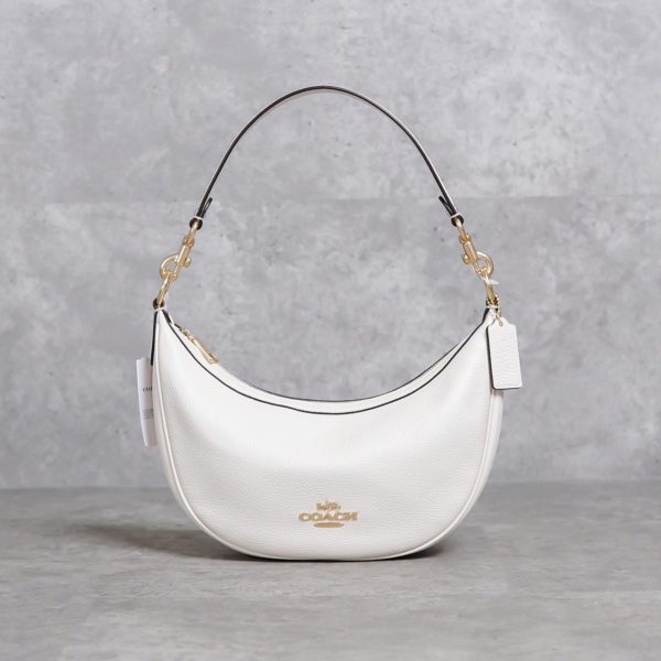 COACH WHITE HOBO BAG WITH LONG STRAP