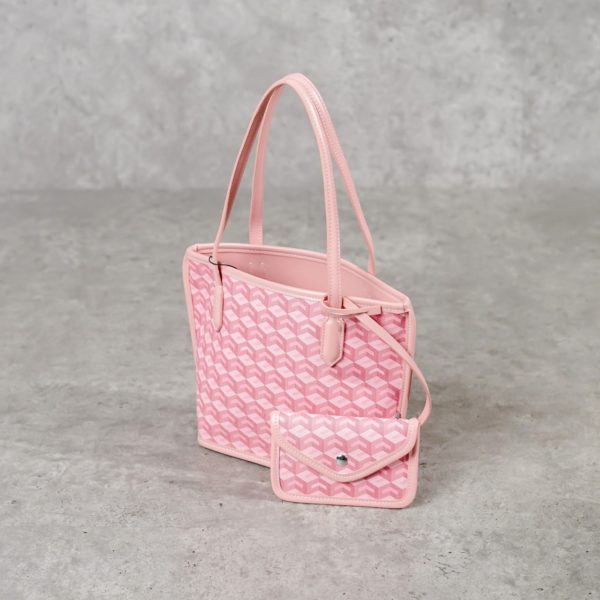 CHRISTY NG MONOGRAM PATTERN PINK TOTE BAG - MINI