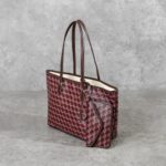 CHRISTY NG MONOGRAM PATTERN BROWN TOTE BAG