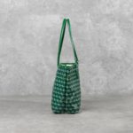 CHRISTY NG MONOGRAM PATTERN GREEN TOTE BAG