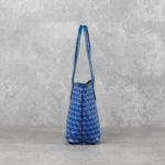 CHRISTY NG MONOGRAM PATTERN BLUE TOTE BAG