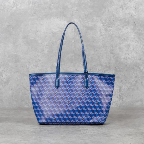 CHRISTY NG MONOGRAM PATTERN BLUE TOTE BAG