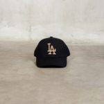 MLB LA ROSE GOLD BLACK CAP