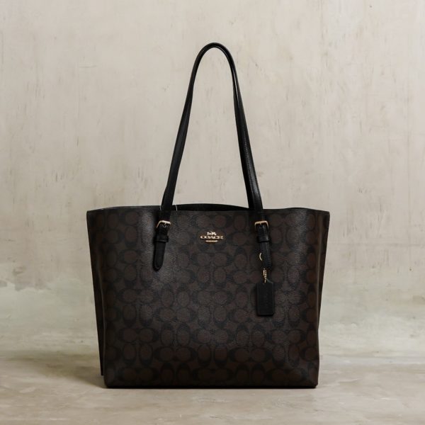 COACH DARK BROWN BLACK BAG