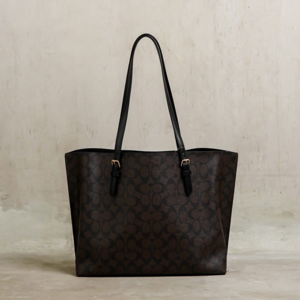 COACH DARK BROWN BLACK BAG