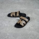 HERMES ETOUPE BLACK SANDAL