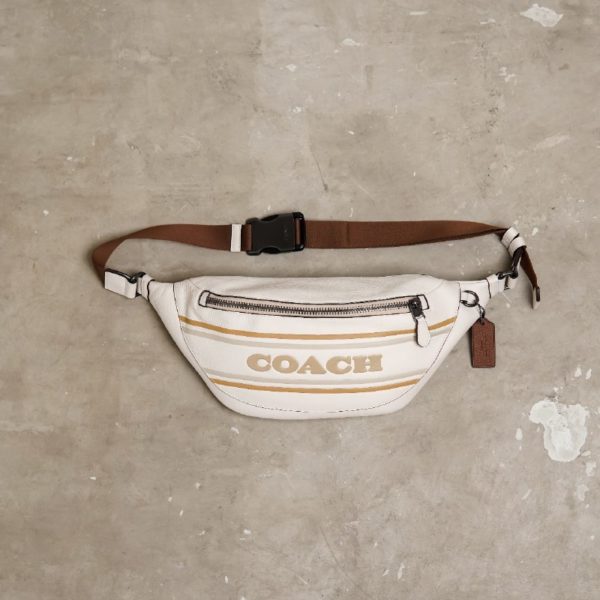 COACH WHITE WAIST BAG