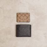 BROWN WALLET WITH BEIGE CARD HOLDER