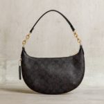 COACH BROWN BLACK PAYTON HOBO SHOULDER BAG