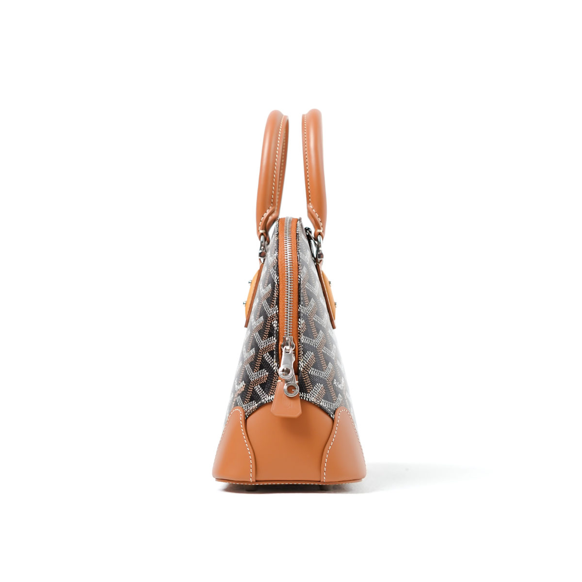 GOYARD BLACK TAN TOP HANDLE BAGGOYARD BLACK TAN TOP HANDLE BAG