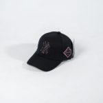 MLB NY OUTLINE YANKEES PINK BLACK CAP