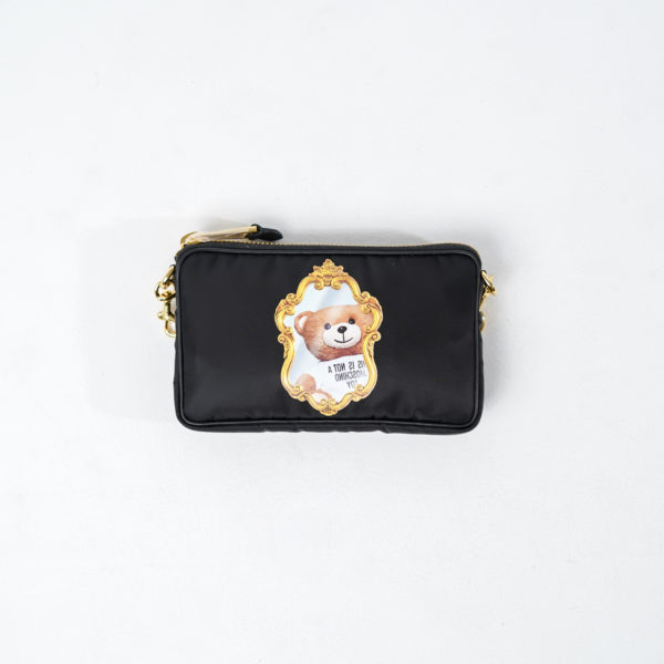 MOSCHINO BLACK SHOULDER BAG