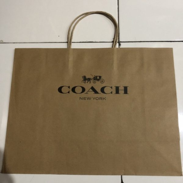 COACH BROWN PAPERBAG