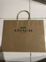 COACH BROWN PAPERBAG