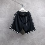 MASTERMIND X BAPE BAND TAPE SIDE BLACK SHORT PANTS