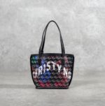 CHRISTY NG MONOGRAM PATTERN BLUE TOTE BAG