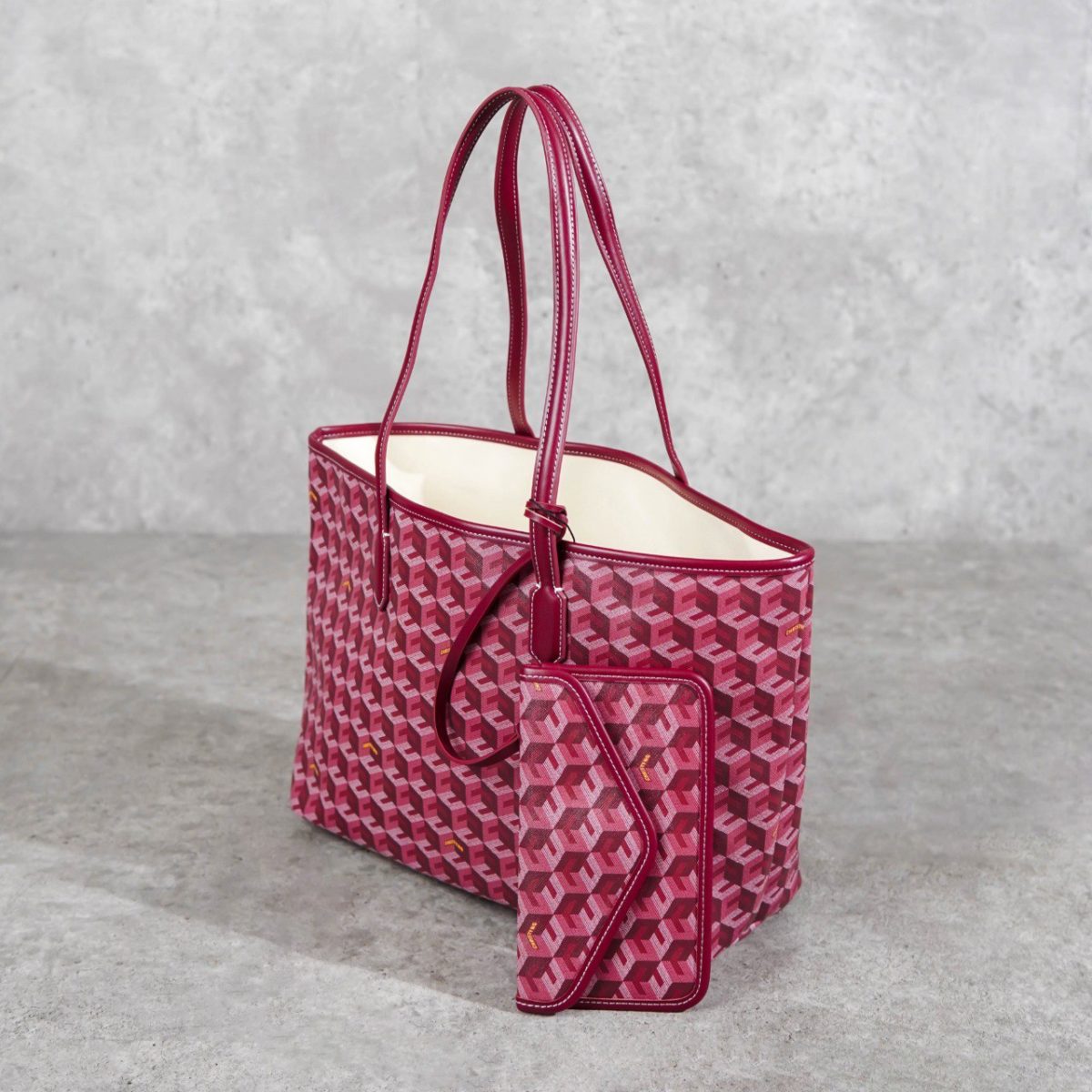 CHRISTY NG BURGUNDY TOTE BAG