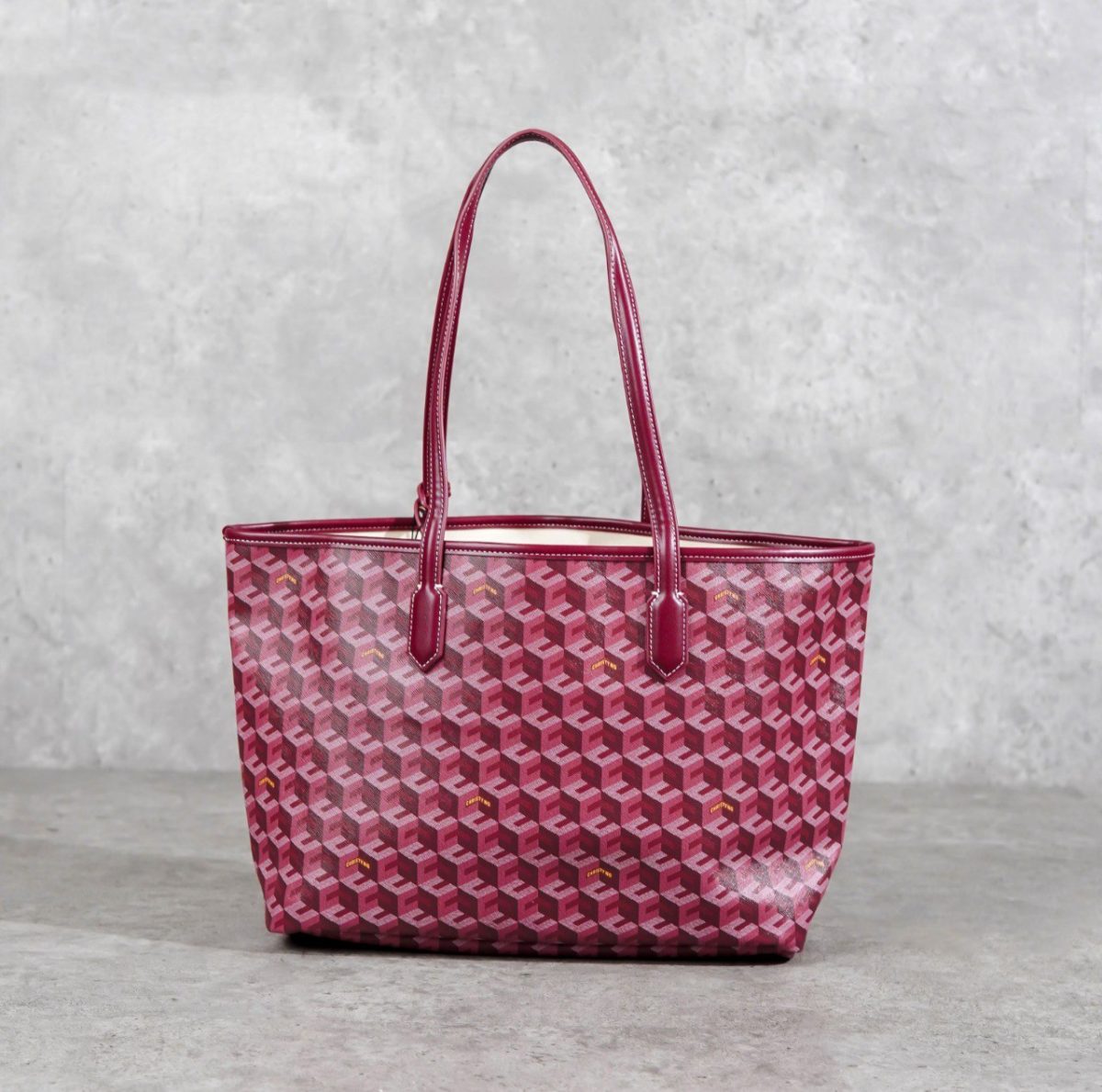 CHRISTY NG BURGUNDY TOTE BAG