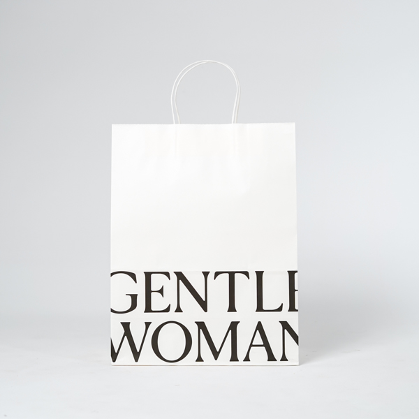 GENTLE WOMAN WHITE PAPER BAG