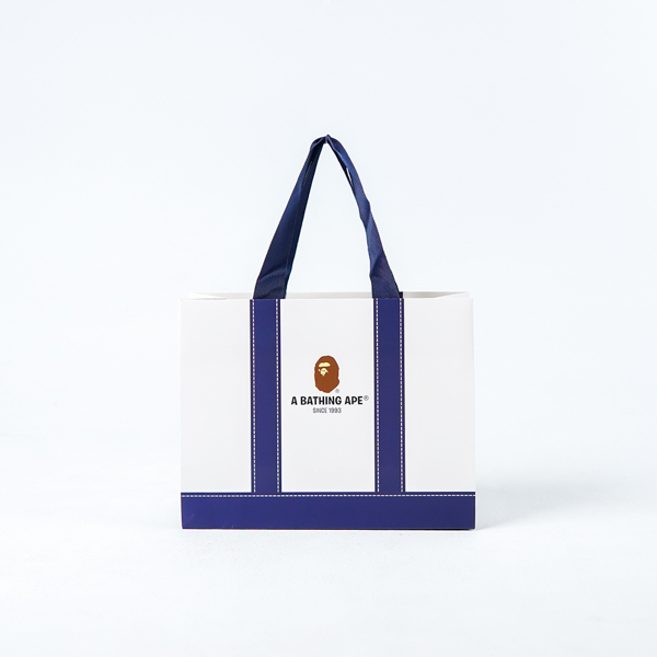 BAPE BLUE WHITE PAPER BAG