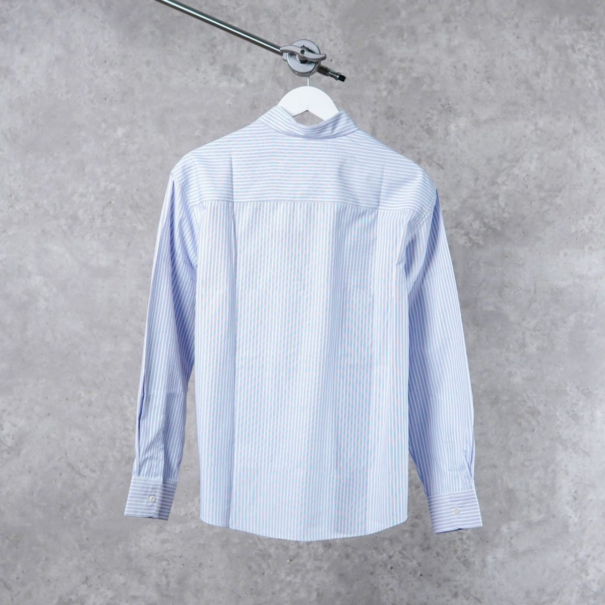 MARDI MERCREDI STRIPE WHITE GREY LONG SHIRT