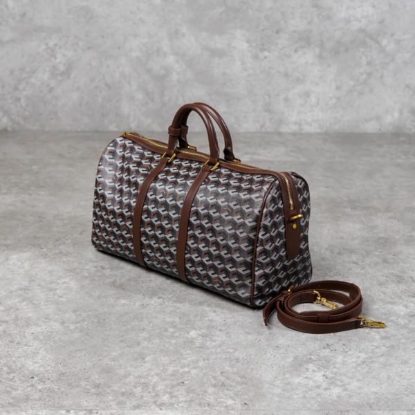 CHRISTY NG CHESTNUT BROWN LARGE DUFFLE BAG