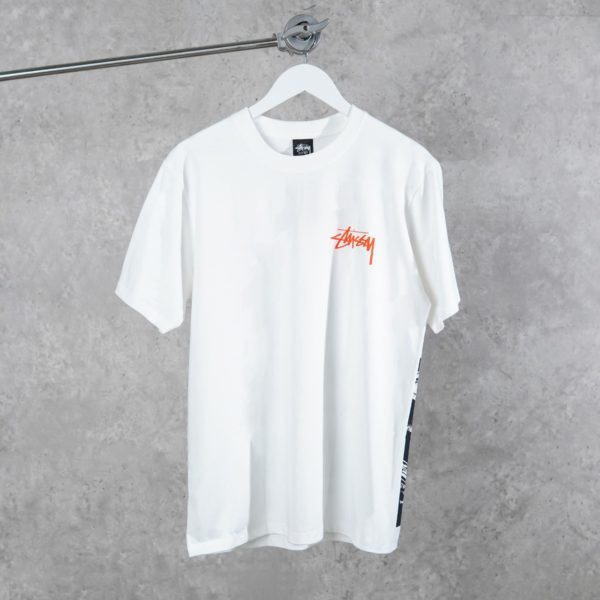 STUSSY CAR WHITE TSHIRT